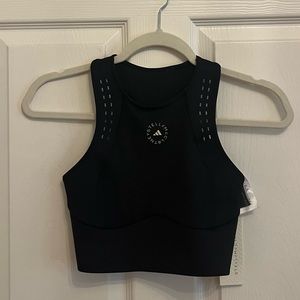 Stella McCartney x Adidas black sports bra